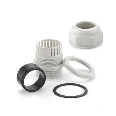 China suppliers wholesale IP68 thread plastic fixed nylon electric cable gland