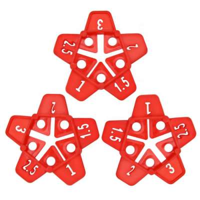 Star Multi Size Tile Spacer, Star Multifunction Tile Clips, Five Size Spacers Tile leveling System Tiling Tool