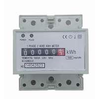 Single phase din rail electronic analog energy meter