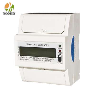 Wholesale RS485 Din Rail Watt Meter / Energy Meter / Electric Power Meter