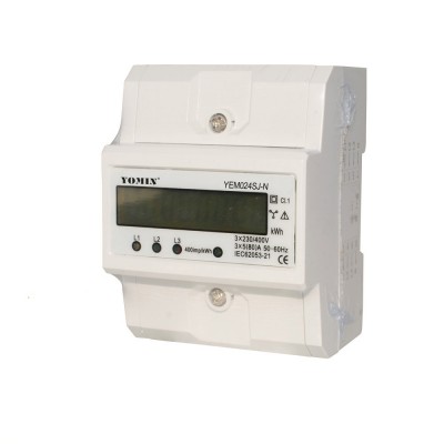 2016 New Type 3 Phase 4 Wire Kwh Meter Din Rail Energy Meter Electronic Meter Smart Electric Meter